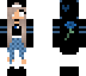 cute blue devil girl