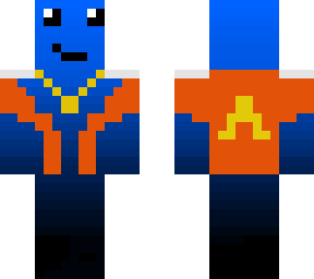 futuristic blue black guy