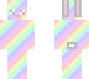 not mine edit (pastel rainbow bunny