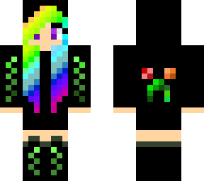 rainbow gothic girl
