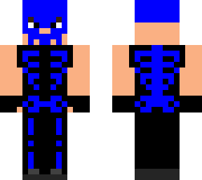 blue skeleton gangster