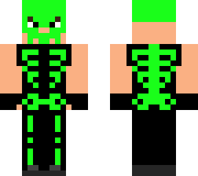 green skeleton gangster