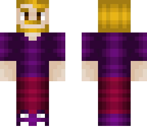 blonde beard - purple shirt - pink pants