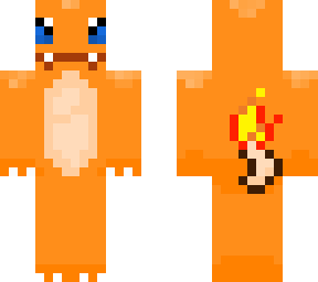charmander minecraft skin (by:iv4n2p)