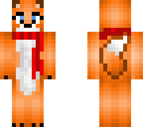 female fox with scarf
