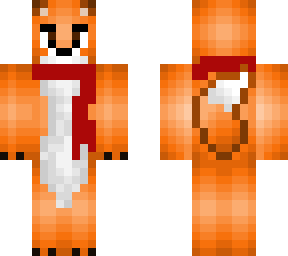 male fox with scarf