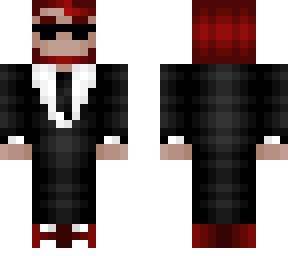 red bearded man - business suit - glasses