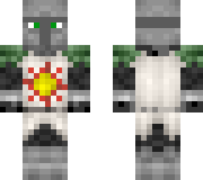 villager solaire with helmet (dark souls)