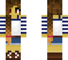 girl with two braids
