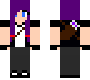 purple haired archer