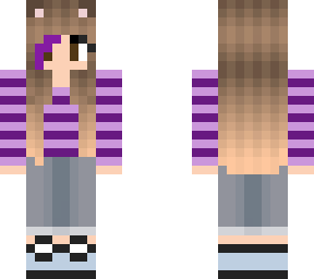 purple teen girl