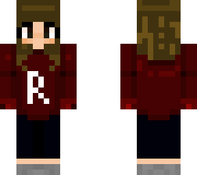 r hoodie and gray socks lady *for mom*