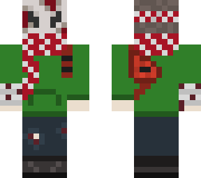 skully man  with a scarf