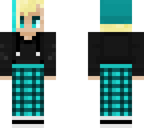 teal and black