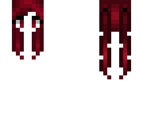 hb - long back ponytails - royal red
