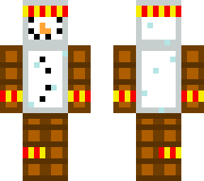 mueco de nieve haciendo deporte