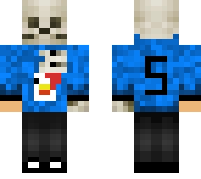 blue hoodie skeleton