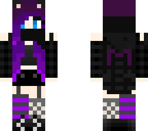 my purple hair skin
