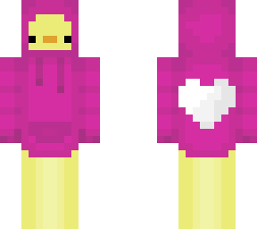 pink heart duck