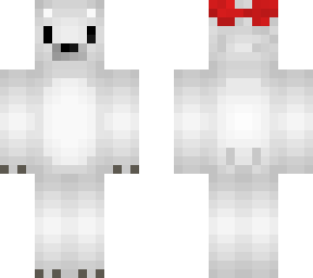 polar bear with christmas hat