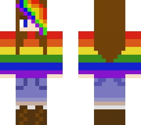 rainbow  sweater girl edit