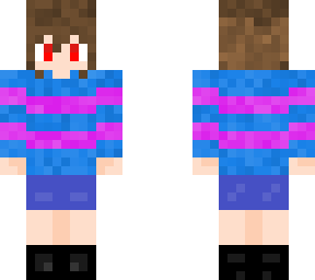 undertale v1.1 minecraft skin (by:iv4n2p)