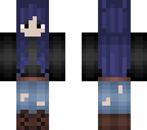 blue-haired girl