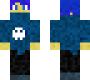 blue hoodie