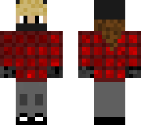 flannel ushanka person