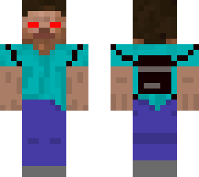 herobrine extra evil with a bag of suplies
