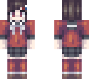 maki with chiaki's hair cut