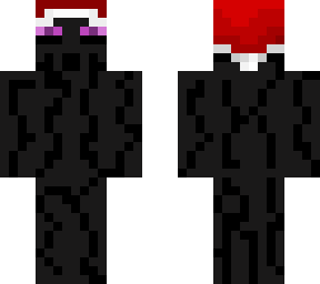 enderman with christmas hat.
