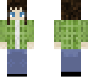 green plaid shirt