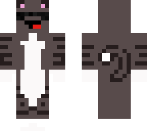 grey cat with glasses.