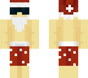 santa  at the beach - skinmas day 3 - warm weather christmas
