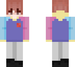 teddy fresh pastel color block (pink hair)