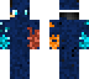 blue red and orange power fist portal boy