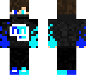 dark blue and light blue masked boy