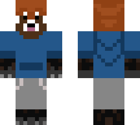 redpandagamez in blue hoodie