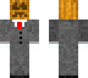 snow golem in a suit