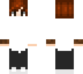 white shirt red head