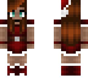 christmas - brunette - santa outfit - black female