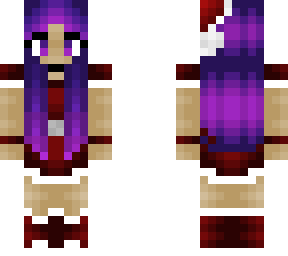 christmas - purple pink fade - santa outfit