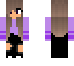 purple aesthetic girl