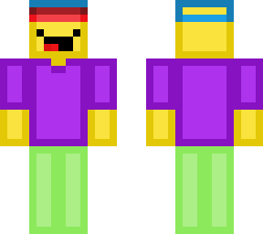 purple shirt