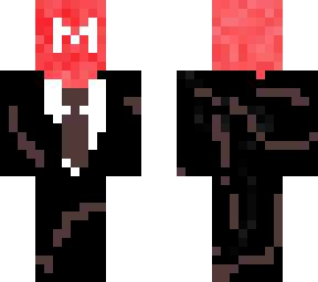 red m&m in a tuxedo (original skin)