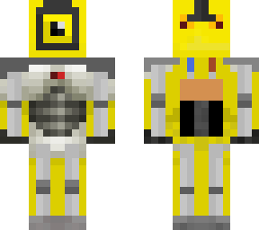 robotic yellow fighter