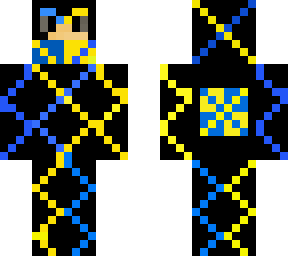 yellow and blue man