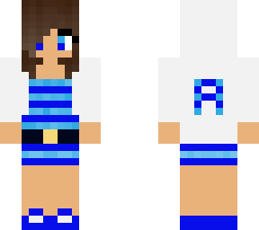 blue stripe dress