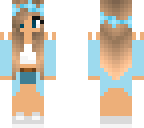 girl edit blue